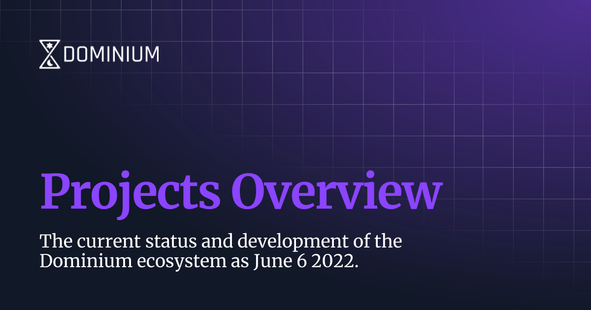 Projects Overview | Dominium Docs